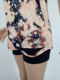 Fashion Print T-shirt Shorts Two Piece Set LSL-6355