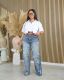 Fashion Short Sleeve Ultra-short Shirt BS-1365