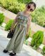 Kid Girl Solid sleeveless Lace-up Loose Jumpsuit GYAY-8100