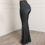 Casual Beaded Flared Jeans GQDH-861