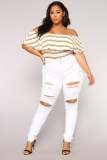 Casual Holes Denim Pencil Jeans GQDH-1076