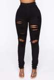 Casual Holes Denim Pencil Jeans GQDH-1076