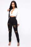 Casual Holes Denim Pencil Jeans GQDH-1076
