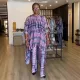 Printed Irregular Hem Wide Leg Two Piece Pant Set NY-10801