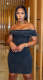 One Shoulder Tight Knits Mini Dress SFY-470