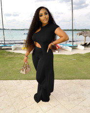 Sexy Irregular Solid Color Two Piece Pants Set LSL-0001