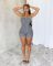 Backless Tie Up Knits Slim Romper NYF-8176