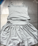 Tight Sling Pleated Flared Skirt Set (With Safety Pants) CH-24033
