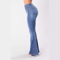 Denim High Waist Straight Jeans XCFF-9906