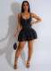 Tank Patchwork Pleated Mini Dress CM-8724