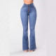 Denim High Waist Straight Jeans XCFF-9906