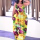 Plus Size Casual Print Sling Knits Maxi Dress OSIF-3388