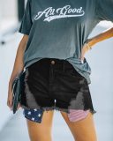 Casual Holes Denim Tassel Shorts XCFF-328