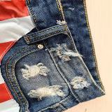 Casual Holes Denim Tassel Shorts XCFF-328