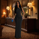One-shoulder Solid Color Evening Dress BY-6940