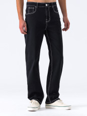 Men Fashion Denim Zipper Straight Jeans XCFF-8988