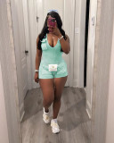 Casual V Neck Sleeveless Romper TR-1313