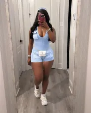 Casual V Neck Sleeveless Romper TR-1313