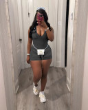 Casual V Neck Sleeveless Romper TR-1313