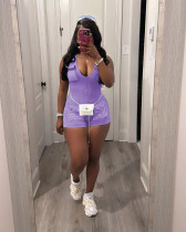 Casual V Neck Sleeveless Romper TR-1313