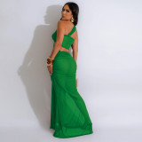 Sexy See-through Irregular Dress(With Panties) CYA-901239