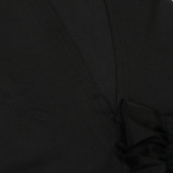 Solid Color Single Shoulder Pleated Evening Dress CYA-901219