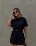 Solid Color Casual High Waist Short QODY-6041