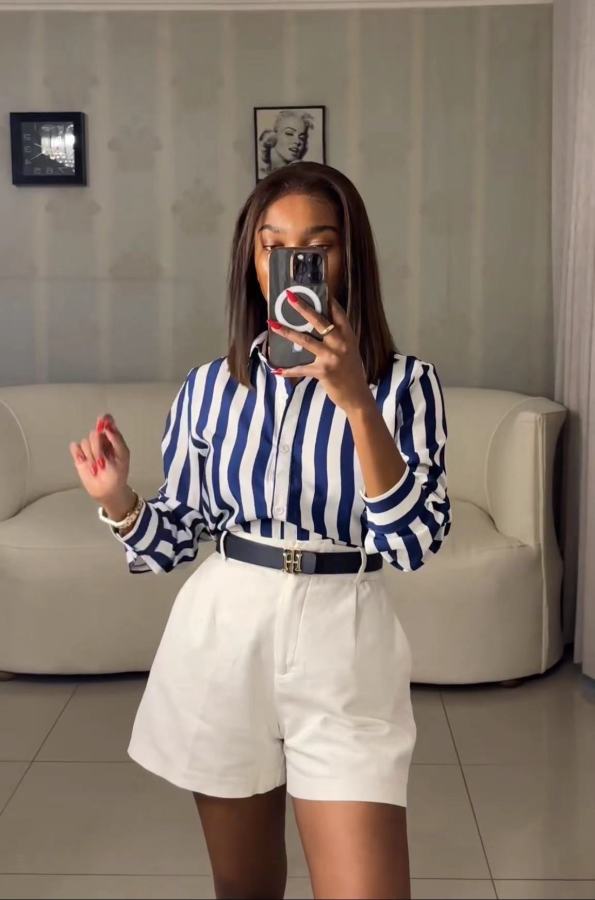 Solid Color Casual High Waist Short QODY-6041