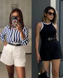 Solid Color Casual High Waist Short QODY-6041