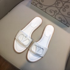 V Buckle Metal Open Toe Flat Sandals GDLW-615-10