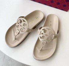 Hollow Out Patchwork Flat Beach Clip Toe Slippers GDLW-8122