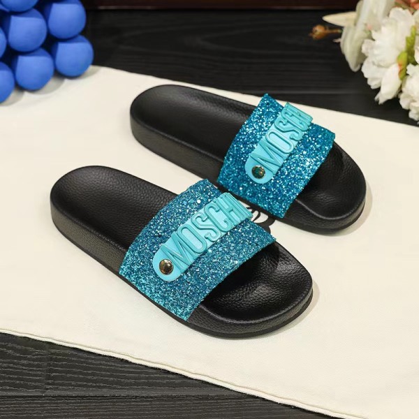 Cowhide Non-slip Letter Sandals GDLW-777