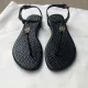 Herringbone Clip-On Soft Sole Roman Shoes GDLW-313