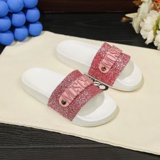 Cowhide Non-slip Letter Sandals GDLW-777