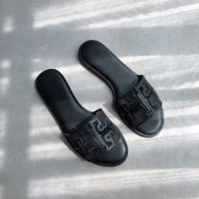 Mesh Patchwork Flat Sandal Slippers GDLW-816