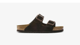 Frosted Leather Double Buckle Vintage Slippers GDLW-777-1-1