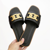 Fashion One-Line Flat Sandal Slippers GDLW-319