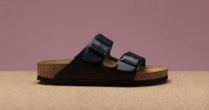 Frosted Leather Double Buckle Vintage Slippers GDLW-777-1-1