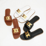 Fashion One-Line Flat Sandal Slippers GDLW-319
