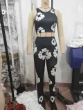 Floral Print Fashion Tank Top Pants Set GBGF-5019