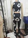 Floral Print Fashion Tank Top Pants Set GBGF-5019