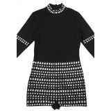 Fashion Long Sleeve Hot Drill Romper CYA-901230