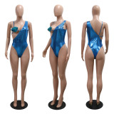 Sexy Backless Solid Color One Piece Swimsuit CYA-901240