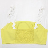 Fashion Sling Tops Big Swing Long Skirt Two Piece Set CYA-901275