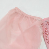  Sexy Tube Top Mesh Hot Drill Evening Dress CYA-901222