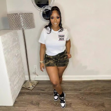 Casual Print Short Sleeve T Shirt SFY-TW201