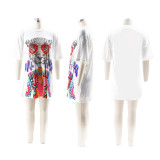 3D Cartoon Print Casual T-shirt Dress SFY-TW487