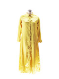 Fashion Split Loose Casual Shirt Dress SFY-489