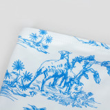 Sexy Print Slim Tube Tops Mini Dress GAXB-A474DS