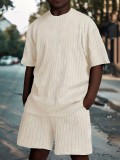 Kids Loose Short Sleeve Sport 2 Piece Shorts Set GYAY-M8103